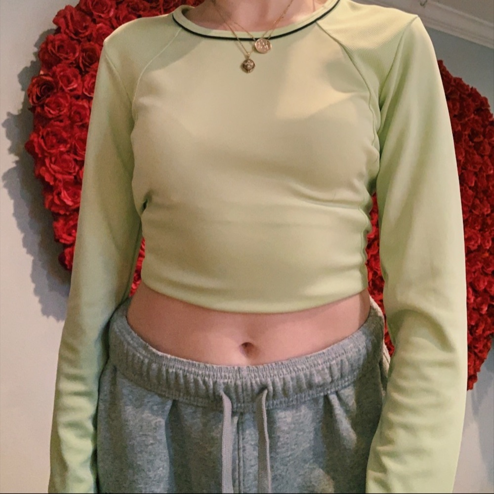 light green long sleeve